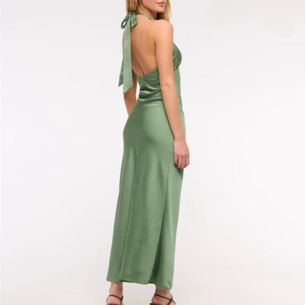 Abercrombie & Fitch Julia Slip Halter Maxi Dress